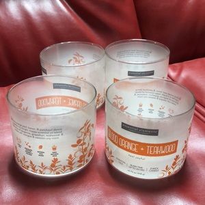 Candle empty 4 glass containers-14.75oz